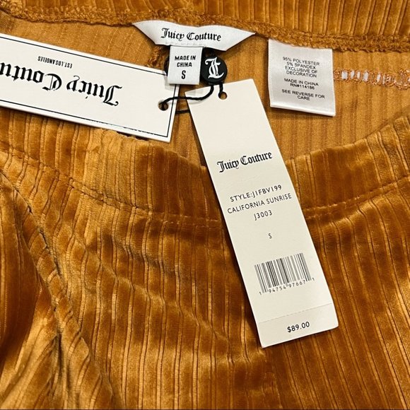 Juicy Couture velour ribbed ankle zip leggings - Picture 6 of 12